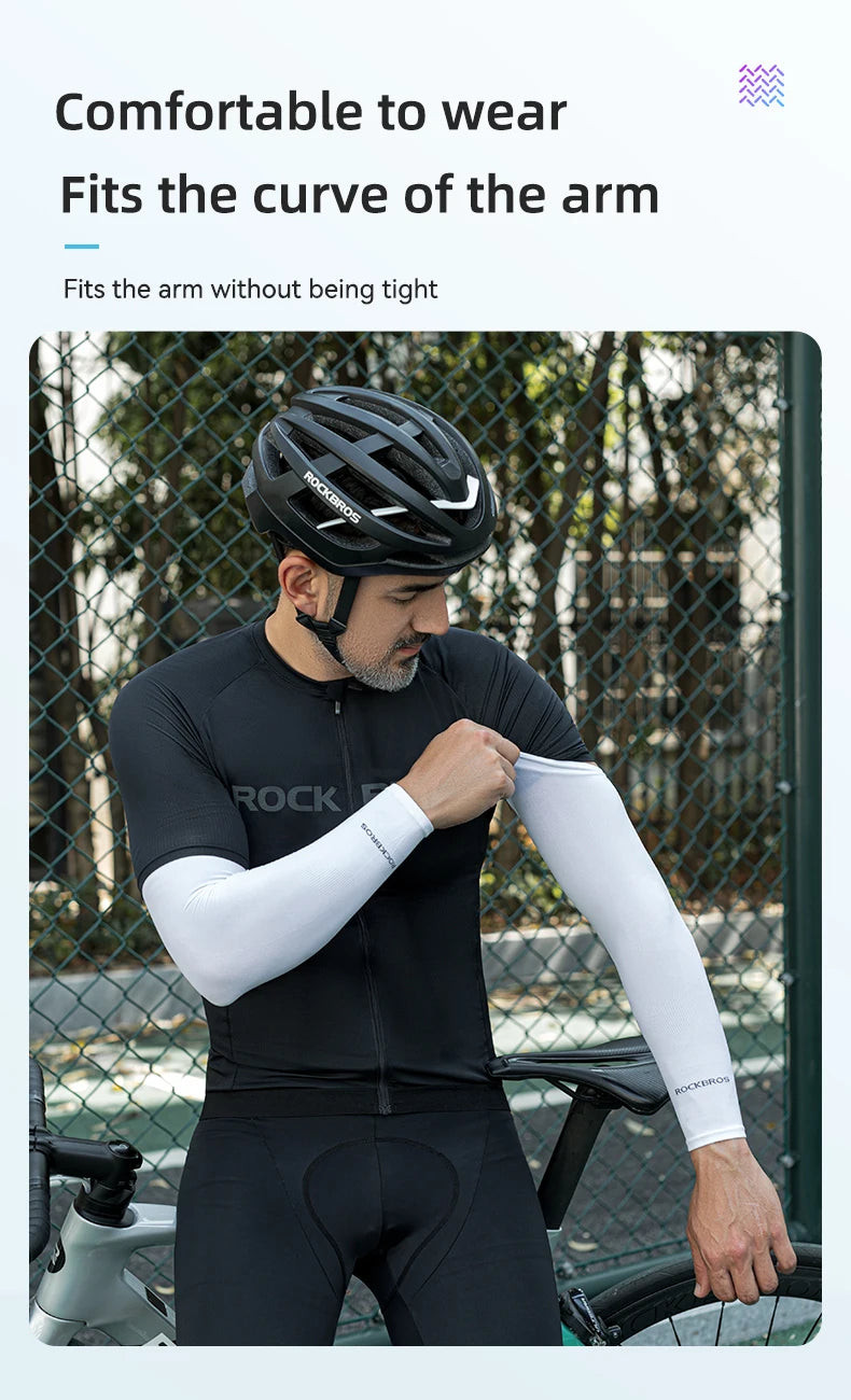 Cooling UV Protection Arm Sleeves – Breathable Ice Silk Cycling & Outdoor Sports Sleeves