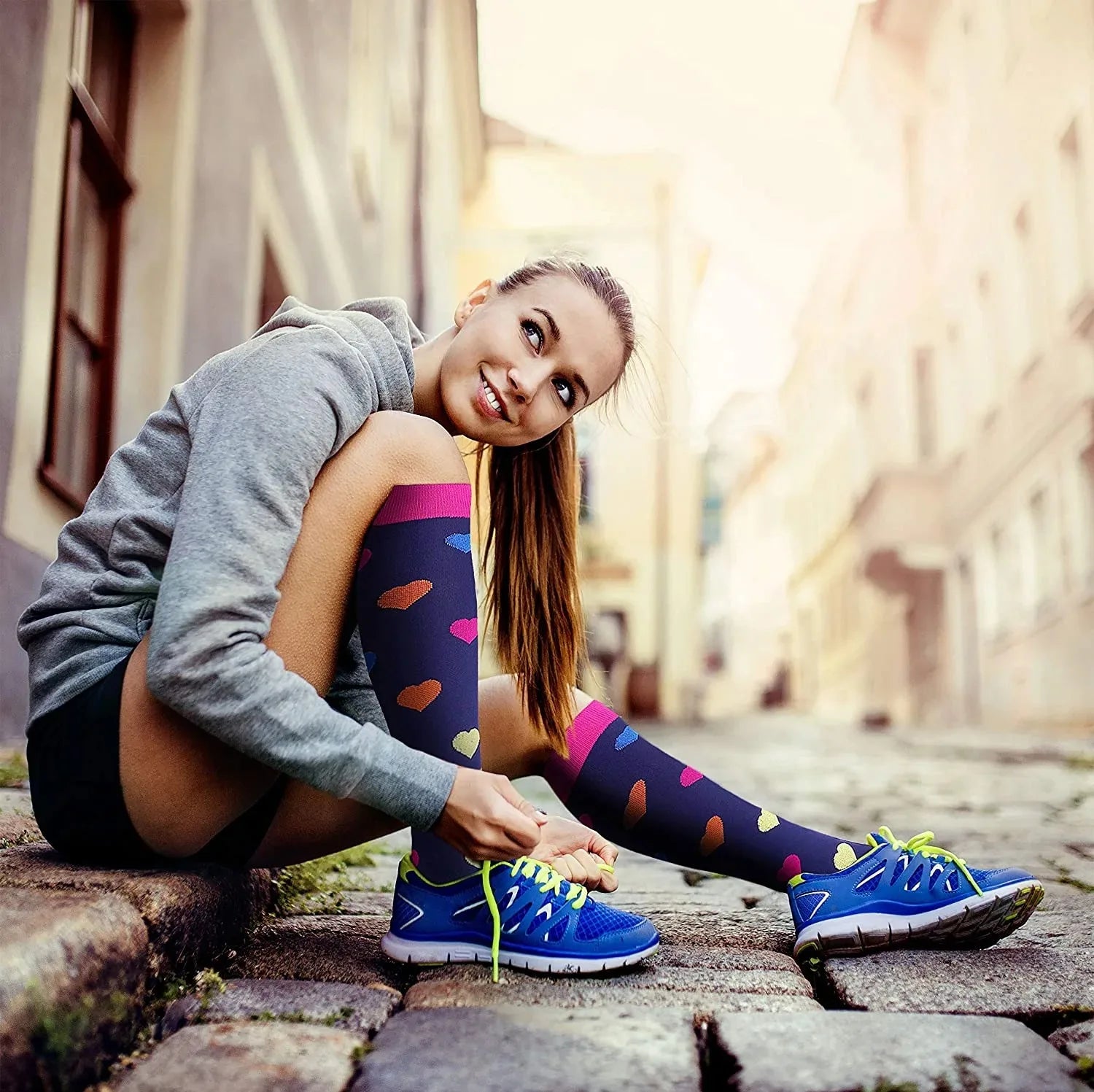 ComfortFlow™ Compression Socks (8 Pairs) | All-Day Support for Nurses, Travel, Running & Recovery