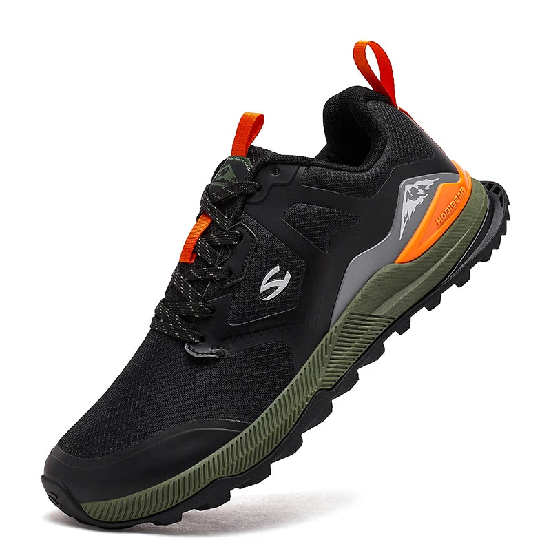 Unisex TrailFlex Hiking Sneakers – Lightweight Outdoor Shoes - Black