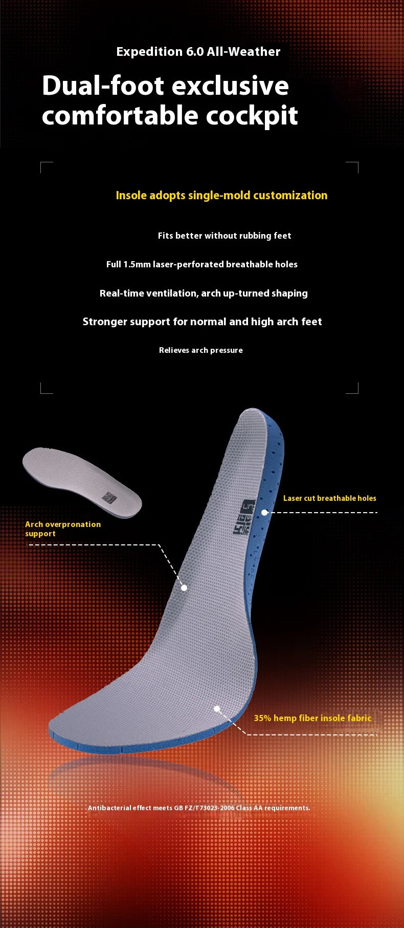 BMAI Trail Running Shoes – Lightweight Breathable -Orange