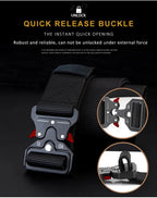 Tactical Quick Release Belt for Hiking, Camping & Work