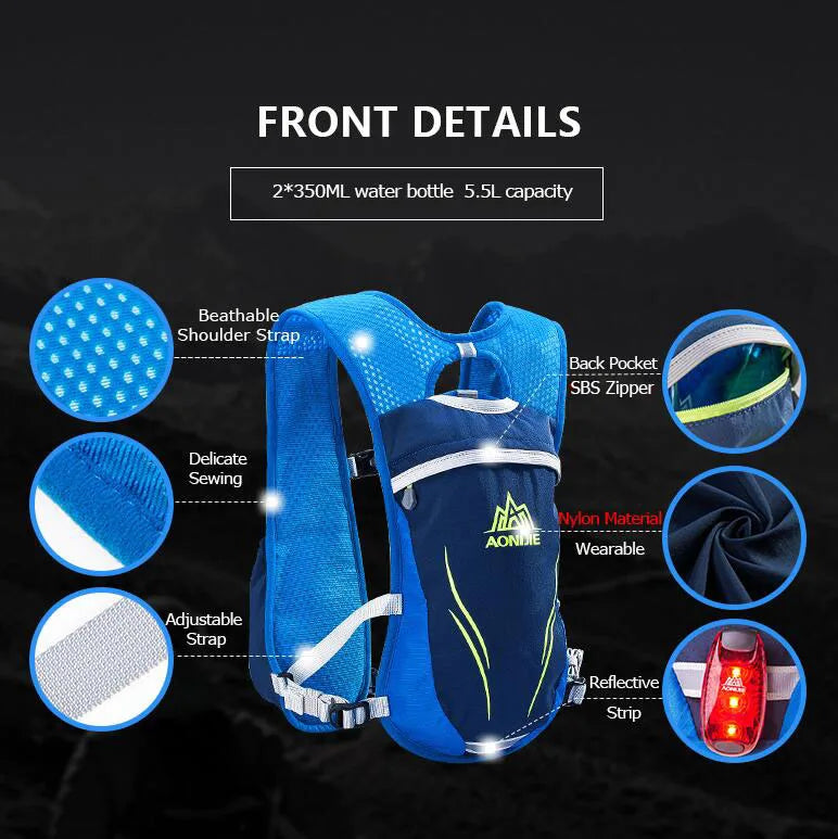 Chaleco Trail Running de Hidratación Ultra Ligera 5.5L - AONIJIE E885