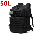 50L Waterproof Tactical Backpack for Hiking & Camping