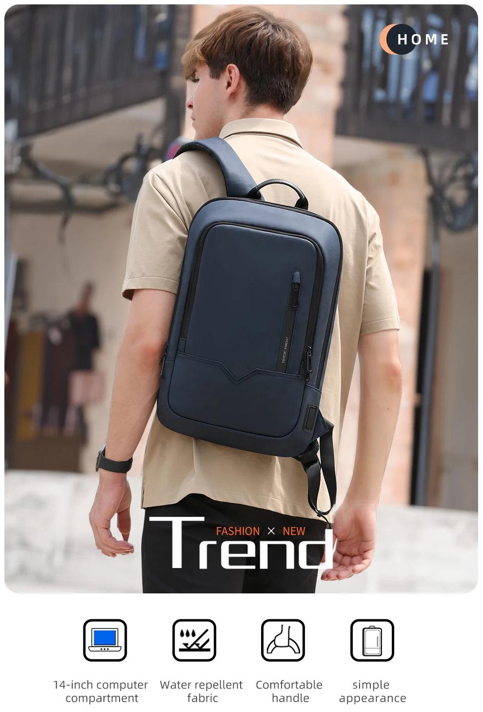 Smart Waterproof Laptop Backpack