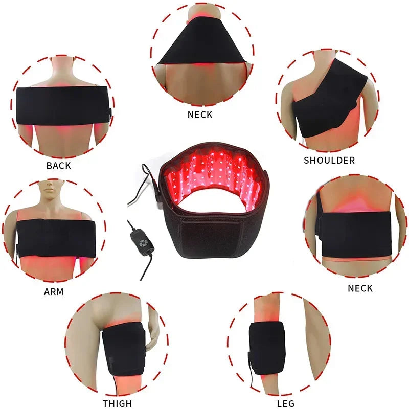 Red Light Therapy Belt – 660nm & 850nm Infrared Therapy Wrap
