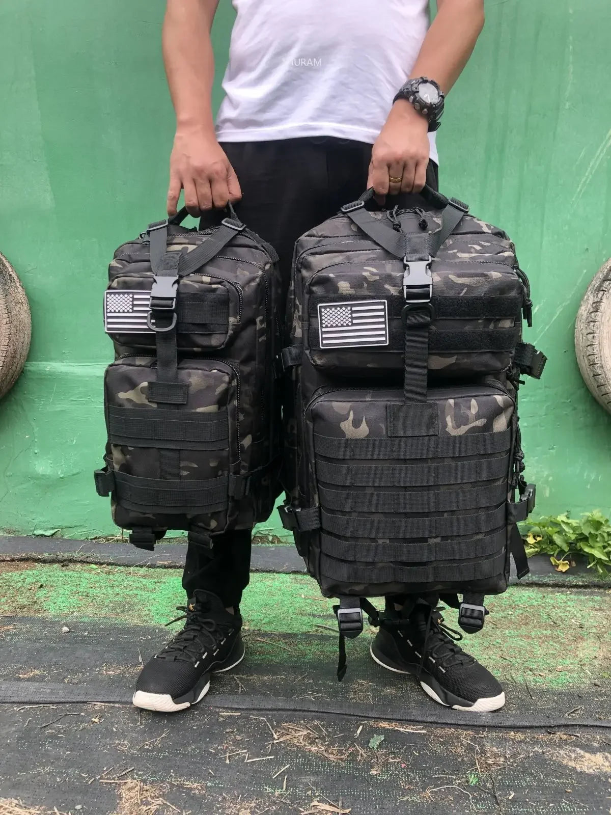 50L Waterproof Tactical Backpack for Hiking & Camping