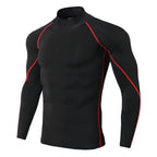Men's Long Sleeve Compression Shirt – Quick-Dry Athletic Gym & Running Top