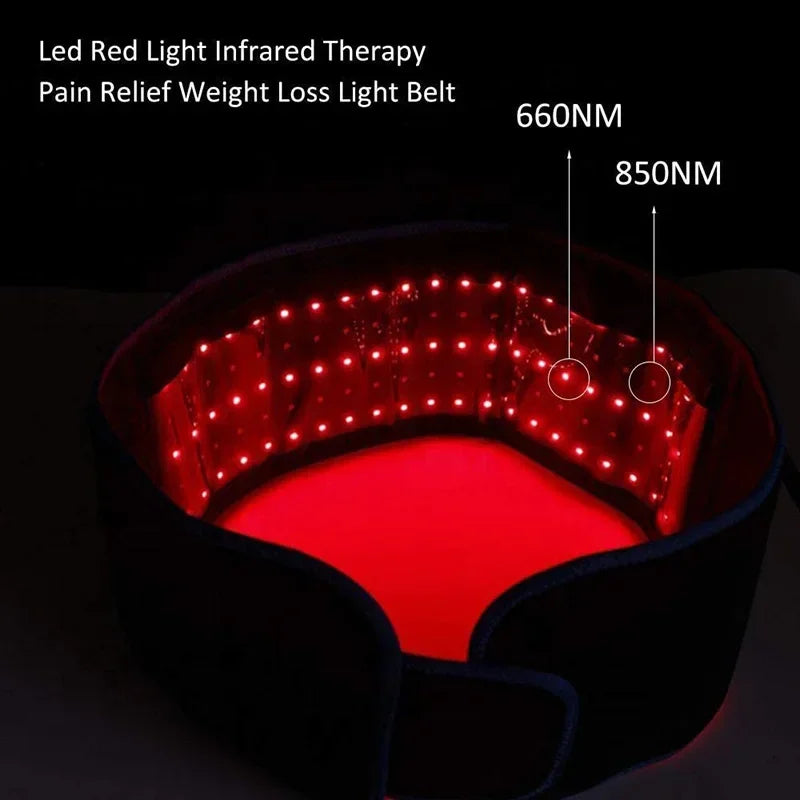 Red Light Therapy Belt – 660nm & 850nm Infrared Therapy Wrap