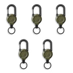 Retractable Carabiner Clip with Steel Cable