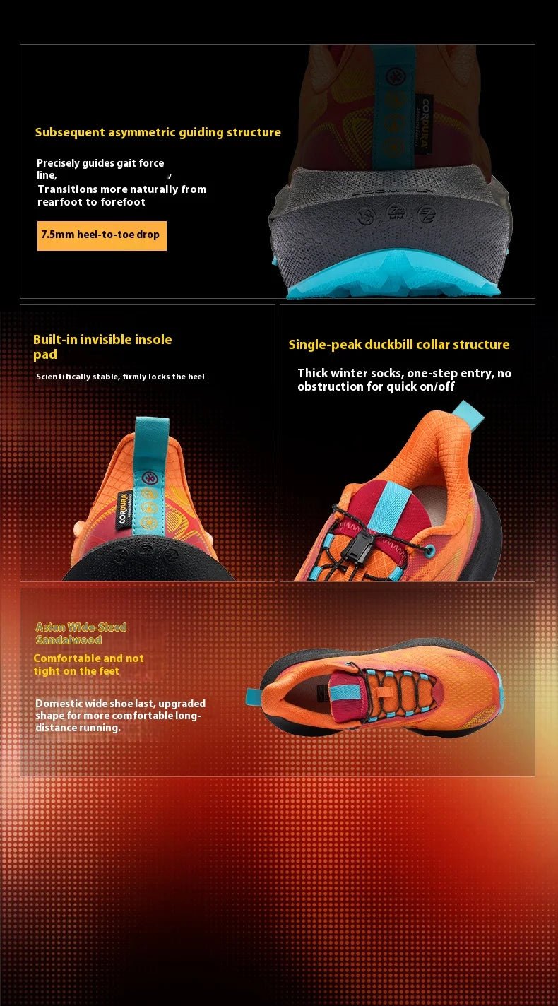 BMAI Trail Running Shoes – Lightweight Breathable -Orange