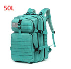 50L Waterproof Tactical Backpack for Hiking & Camping
