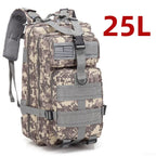 50L Waterproof Tactical Backpack for Hiking & Camping