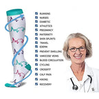 ComfortFlow™ Compression Socks (8 Pairs) | All-Day Support for Nurses, Travel, Running & Recovery