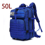 50L Waterproof Tactical Backpack for Hiking & Camping