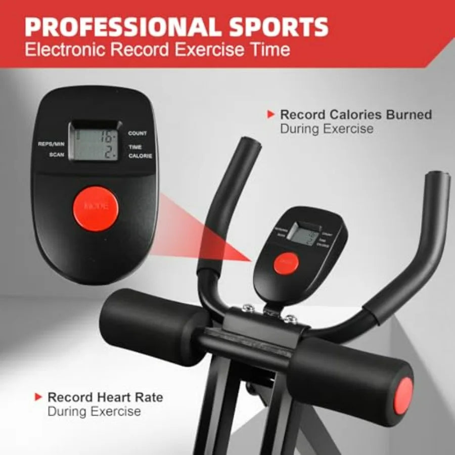 SmartCore Foldable ABS Trainer – Home Gym with Resistance Bands & LCD