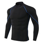 Men's Long Sleeve Compression Shirt – Quick-Dry Athletic Gym & Running Top