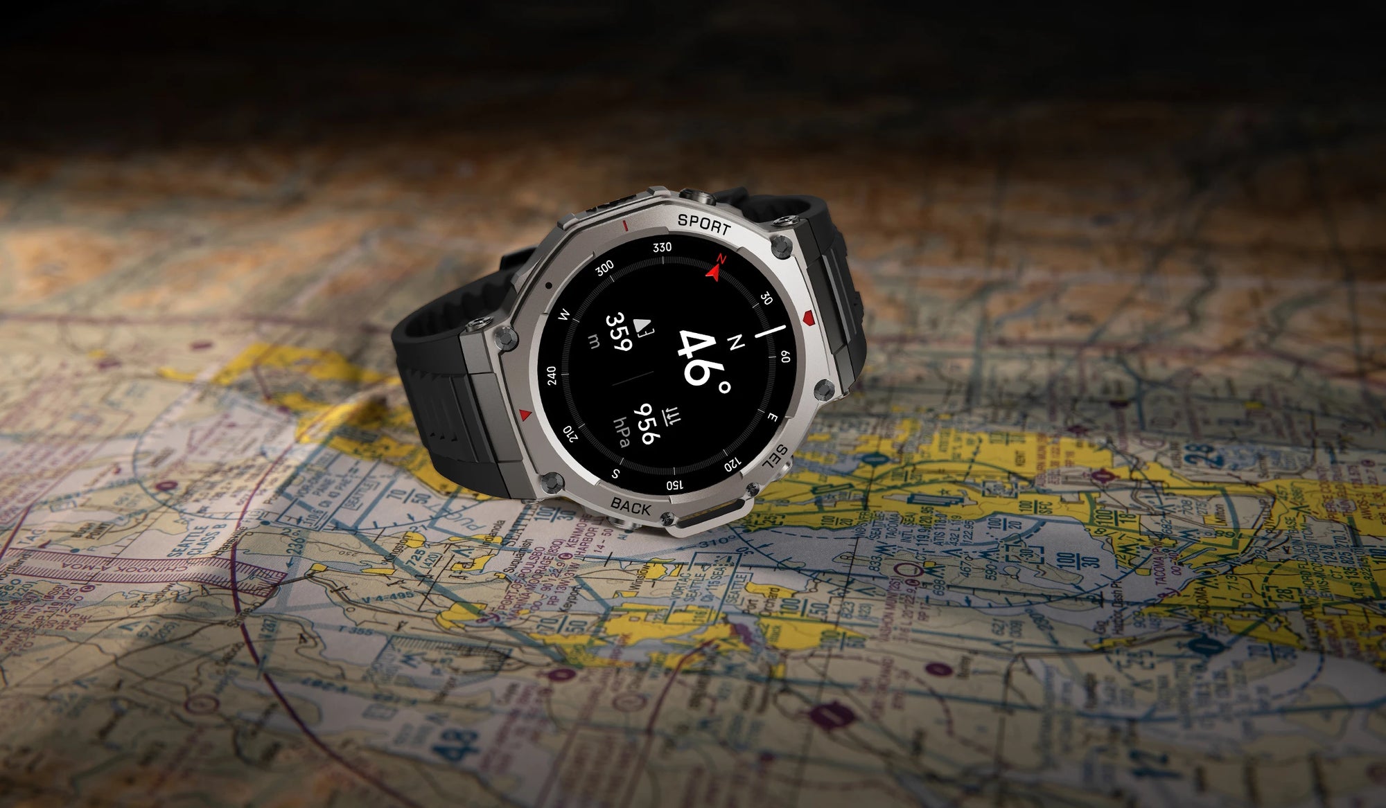 Dale X-Ultra58 – SmartWatch Militar con GPS Dual, Brújula y Seguimiento de Rutas - Negro