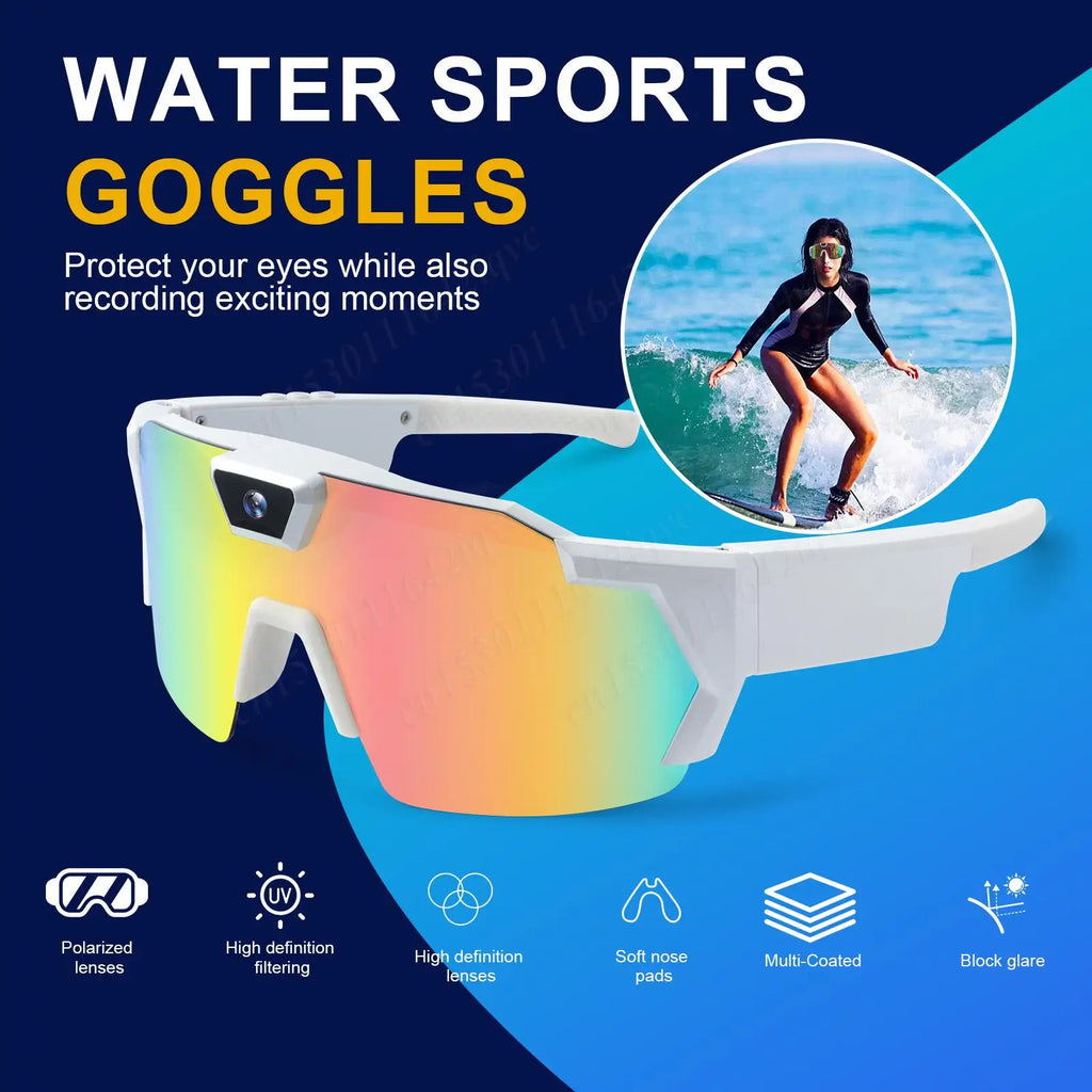 Gaia Vision X – POV Camera Glasses 1080P for Sports & Outdoor