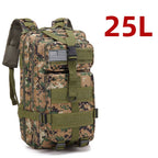 50L Waterproof Tactical Backpack for Hiking & Camping