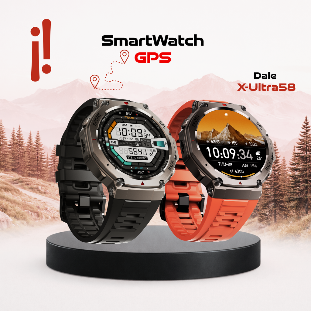 Dale X-Ultra58 – Military SmartWatch with Dual GPS, Compass and Route Tracking - Best Seller