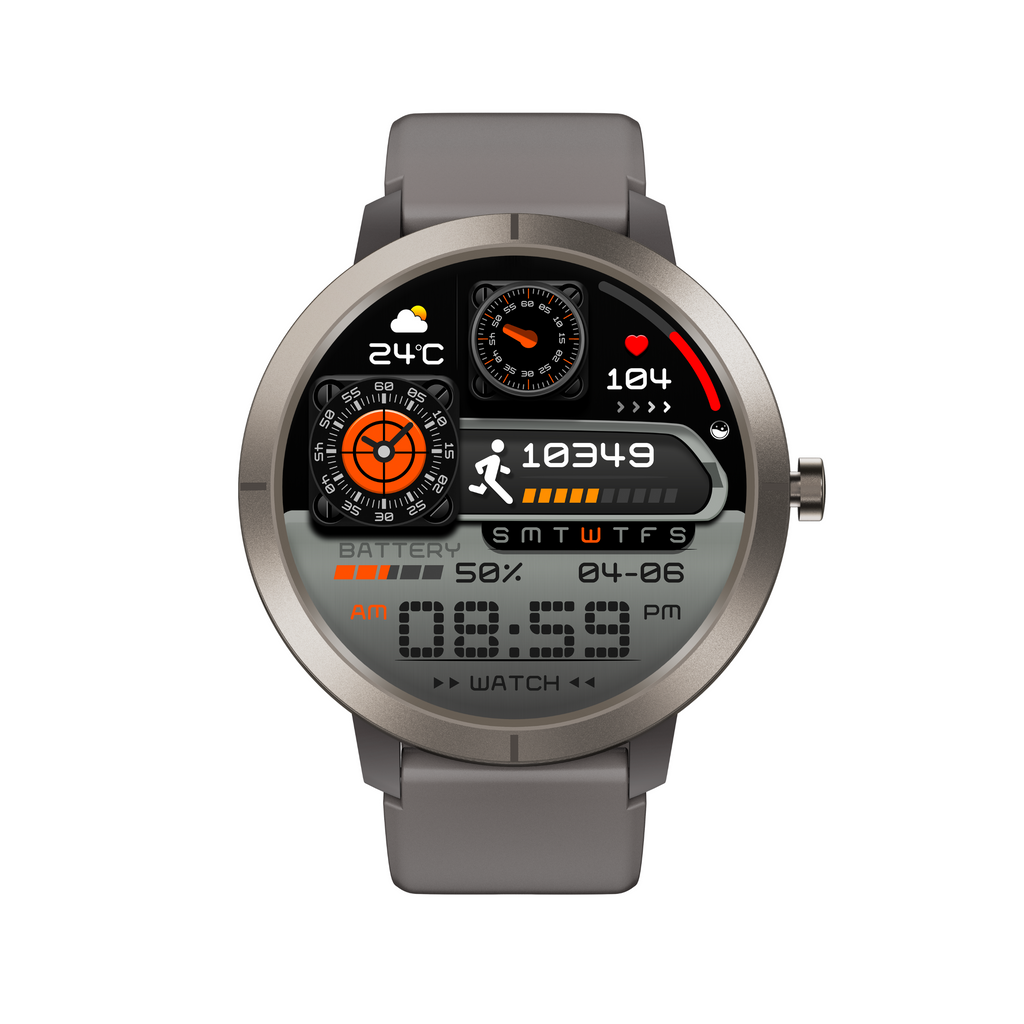 Classic Gaia76 SmartWatch: GPS con 6 Satélites y 170+ Modos Deportivos - Argent