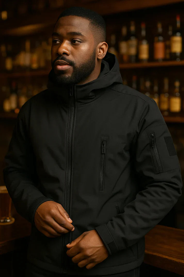 Men's waterproof jacket with hood
