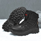 Men's combat boots – waterproof, slip-resistant hiking boots, puncture-resistant and ankle-sprain-protected work boots