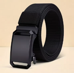 Military tactical belt with automatic buckle