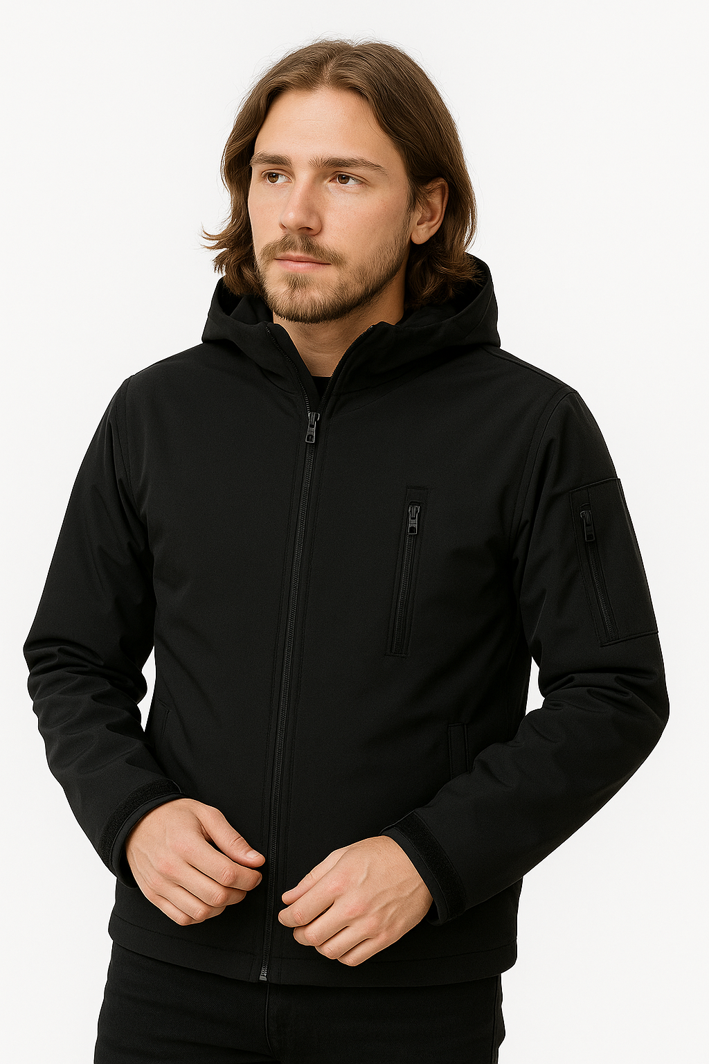Men's waterproof jacket with hood