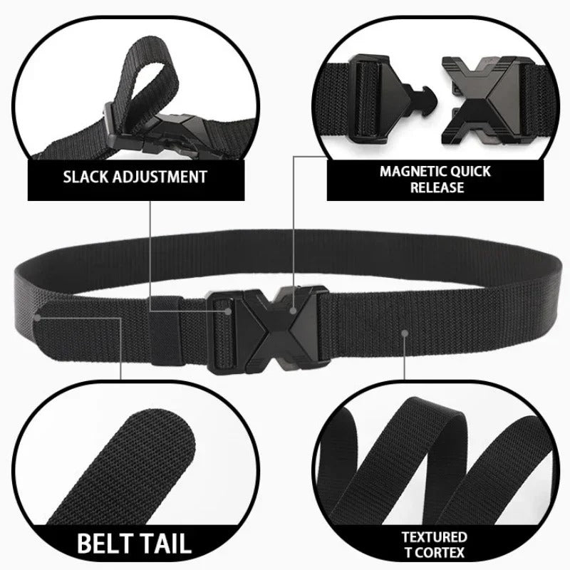 New men's belt 125 cm with buckle