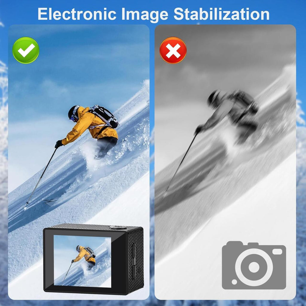 Pack Cámara Deportiva HD 4K/30 fps + Powerbank