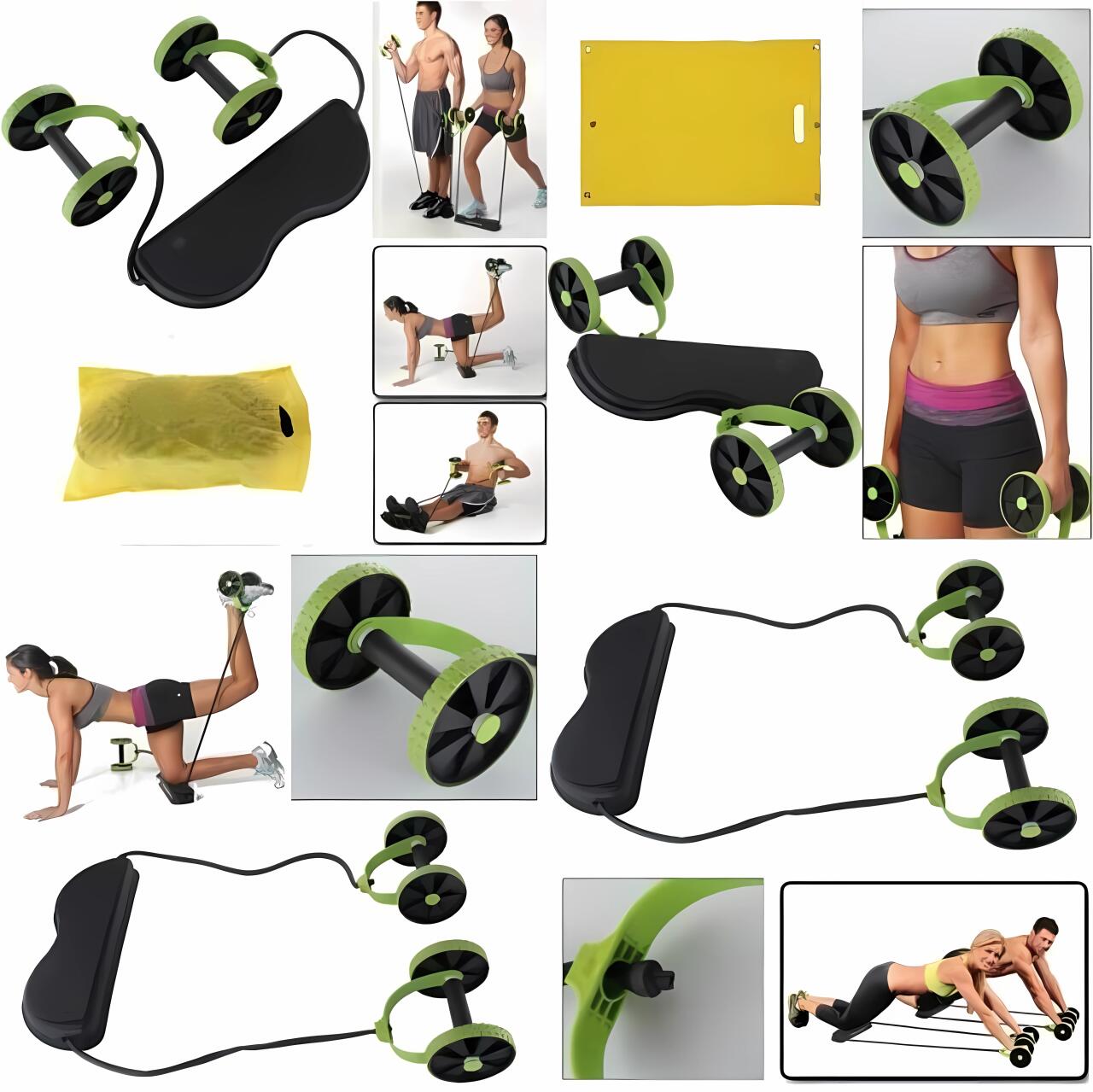 Ab Wheel + Resistance Bands
