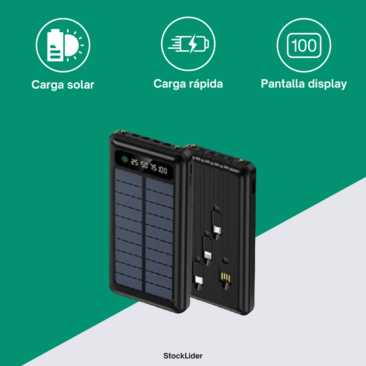Power Bank Solar 10000MAH