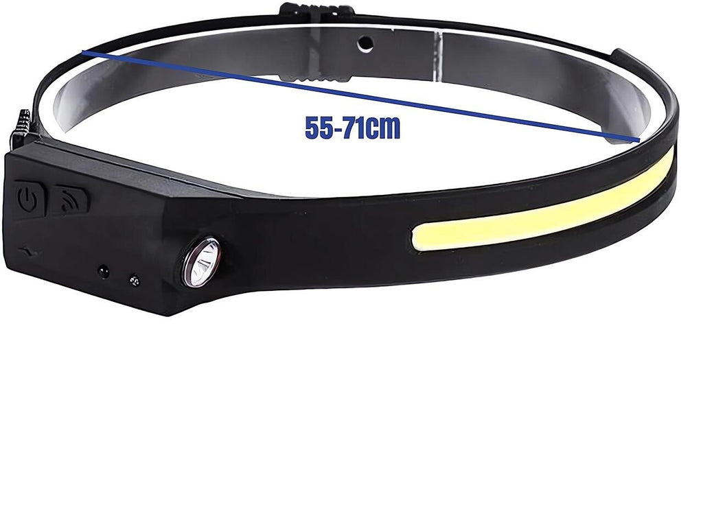 Linterna Frontal LED con Sensor Inteligente  - Trail Running y Aventuras al Aire Libre